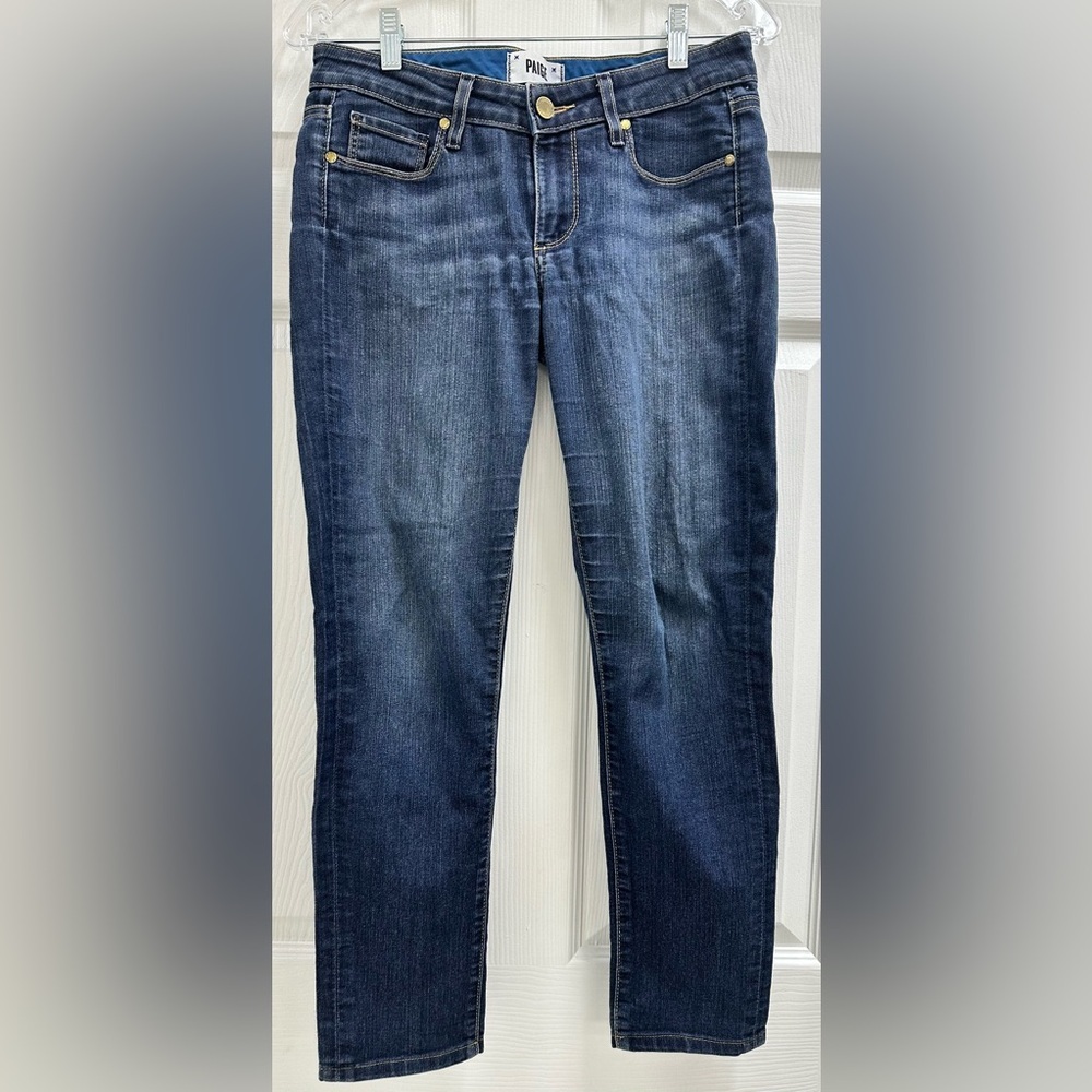 PAIGE Skyline Skinny Blue Jeans Timeless Size 27